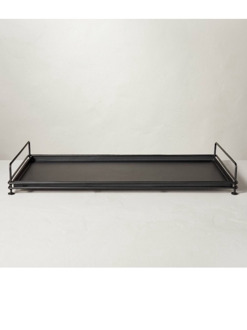 Hearth & Hand Magnolia Black Boot & Shoe Tray Decorative Metal Entryway NEW